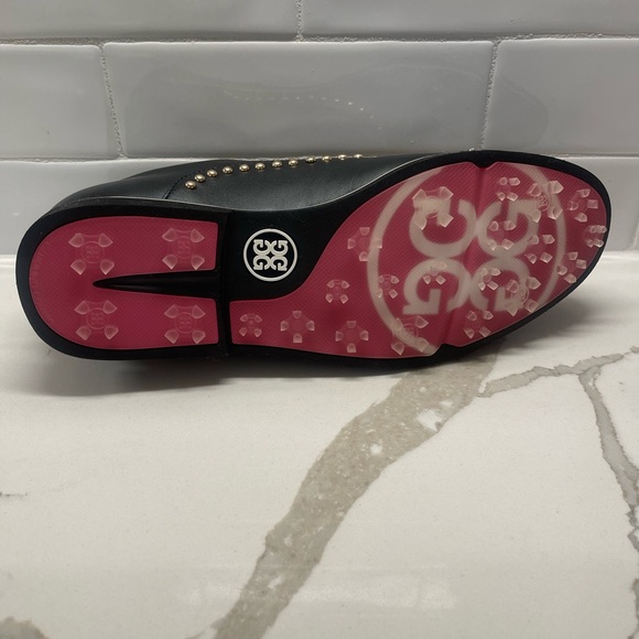 GFORE NEW Women’s Golf Shoe - Black leather with studs Size 9 - Picture 6 of 6